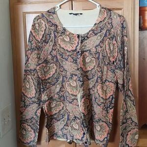 Cotton blend cardigan